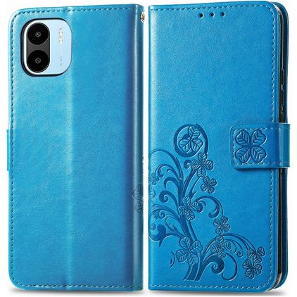 Mobigear Clover Xiaomi Redmi A1 4G Hülle Klapphülle Geldbörse - Blau