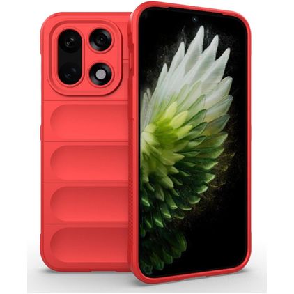 Mobigear Bumpy OnePlus 15 Hülle Flexibles TPU Backcover - Rot