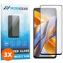 Mobigear Premium POCO M5s Panzerglas Gehärtetes Glas Displayschutz - Hüllenfreundlich - Schwarz (3er Pack)