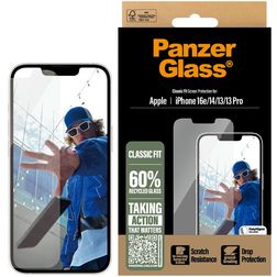 PanzerGlass Classic Fit iPhone 13 Pro Gehärtetes Glas Displayschutz - Hüllenfreundlich