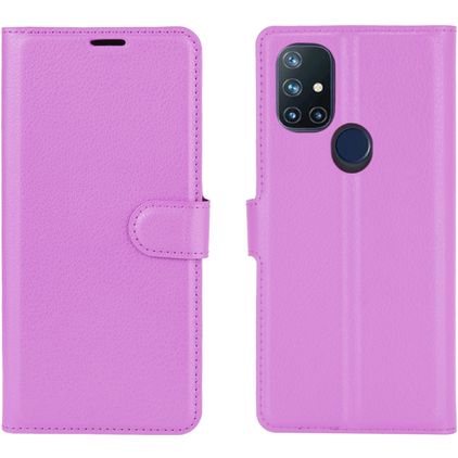 Mobigear Classic OnePlus Nord N10 5G Klapphülle Portemonnaie - Lila