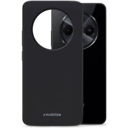 Mobilize Rubber Gelly Xiaomi Redmi 14C Hülle Flexibles TPU Backcover - Schwarz