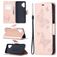 Mobigear Butterfly Samsung Galaxy A32 5G Hülle Klapphülle Geldbörse - Roségold