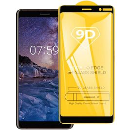 Mobigear Premium Nokia 3.1 Plus Panzerglas Gehärtetes Glas Displayschutz - Hüllenfreundlich - Schwarz