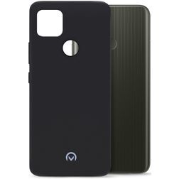 Mobilize Rubber Gelly Realme C25Y Hülle Flexibles TPU Backcover - Matt Black