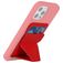 Mobigear Folding Snap-On Kartenetui - 3 Karten - MagSafe Kompatibel - Rot