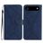 Mobigear Stitch iPhone Air Hülle Klapphülle Geldbörse - Blau