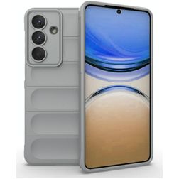 Mobigear Bumpy Samsung Galaxy S26 Plus Hülle Flexibles TPU Backcover - Grau