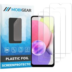 Mobigear Samsung Galaxy A03s Displayschutz Schutzfolie - Hüllenfreundlich (3er Pack)