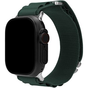 Mobilize Alpine Nylon Apple Watch Armband Dornschließe - 42/41/40/38 mm - Dunkelgrün