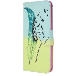 Mobigear Design LG K61 Hülle Klapphülle Geldbörse - Feder