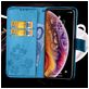 Mobigear Clover iPhone XR Hülle Klapphülle Geldbörse - Blau