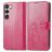 Mobigear Clover Samsung Galaxy A54 Hülle Klapphülle Geldbörse - Magenta