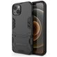 Mobigear Armor Stand iPhone 13 Hülle Hardcase Backcover Stoßfest mit Ständer - Schwarz