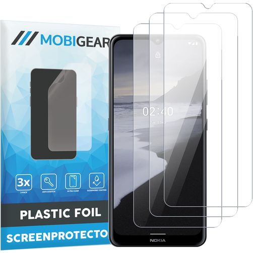Mobigear Nokia 2.4 Displayschutz Schutzfolie - Hüllenfreundlich (3er Pack)