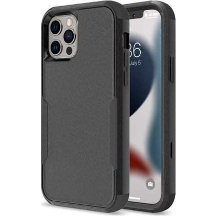 Mobigear Ultra Tough iPhone 14 Pro Max Hülle Hardcase Backcover Stoßfest - Schwarz