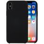 Mobigear Rubber Touch iPhone XS Silikon Hülle Backcover - Schwarz