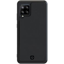 Valenta Snap Samsung Galaxy A42 Hülle Echtes Leder Backcover - Schwarz
