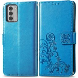 Mobigear Clover Nokia G42 Hülle Klapphülle Geldbörse - Blau