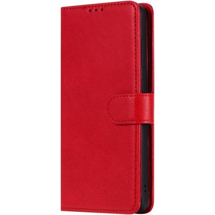 Mobigear Premium Samsung Galaxy A71 Hülle Klapphülle Geldbörse - Rot