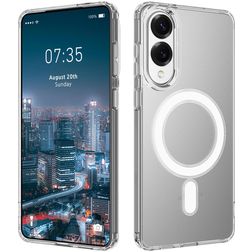 Mobigear Shockproof Durchsichtig Samsung Galaxy S25 Edge MagSafe Hülle Hardcase Backcover - Transparent