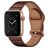 Mobigear Venezia Leder Apple Watch Armband Dornschließe - 42/41/40/38 mm - Braun