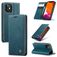Caseme 013 iPhone 12 Mini Hülle Klapphülle Geldbörse - Blau