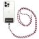 Mobigear Lanyard Universal-Handykette einstellbar - Weiß / Rot / Grün