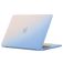 Mobigear Rainbow Matte MacBook Air 15 Zoll (2023-2025) Hardcase Hülle MacBook Case - Blau - Model A2941 / A3114 / A3241