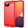 Mobigear Brushed Slim Google Pixel 10a Hülle Flexibles TPU Backcover - Rot