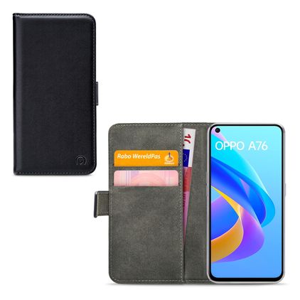 Mobilize Classic Gelly Wallet OPPO A76 Hülle Klapphülle Geldbörse - Schwarz