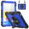 Mobigear SureGrip Xtreme iPad 10 (2022) Hülle Kunststoff,Silikon Backcover + Schulterträger + Ständer - Dunkelblau