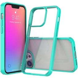 Mobigear Crystal iPhone 13 Pro Hülle Hardcase Backcover - Transparent / Türkis