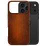 Mobilize Premium iPhone 17 Pro Max MagSafe Hülle Echtes Leder Backcover - Burned Cognac
