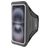 Mobiparts Comfort Fit Handyhalterung Joggen iPhone 16 Sporthülle Neopren Sportarmband - Schwarz