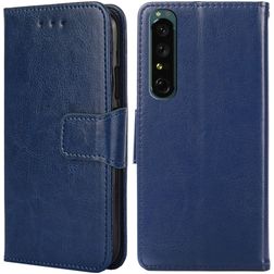 Mobigear Wallet Sony Xperia 1 IV Hülle Klapphülle Geldbörse - Dunkelblau