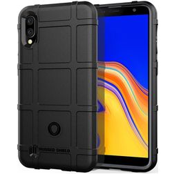 Mobigear Rugged Shield Xiaomi Redmi 9A Hülle Flexibles TPU Backcover Stoßfest - Schwarz