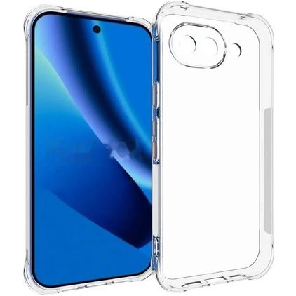 Mobigear Cushion Durchsichtig Google Pixel 10a Hülle Flexibles TPU Backcover - Transparent