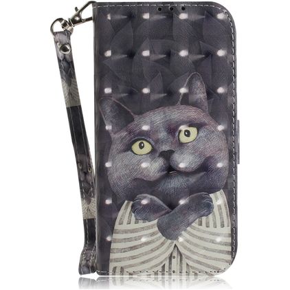 Mobigear Design HONOR 8S Hülle Klapphülle Geldbörse - Katze