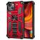 Mobigear Armor Stand iPhone 13 Pro Max Hülle Hardcase Backcover Stoßfest mit Ständer - Rot
