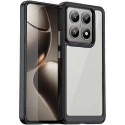 Mobigear Crystal Xiaomi 14T Hülle Hardcase Backcover - Schwarz