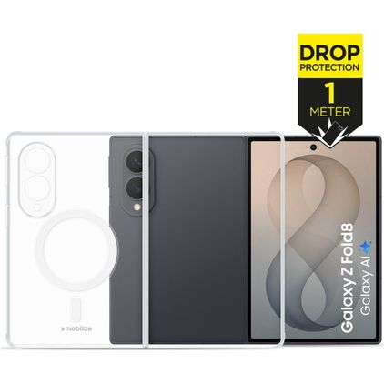 Mobilize Naked Protection Durchsichtig Samsung Galaxy Z Fold 8 MagSafe Hülle Hardcase Backcover Stoßfest - Transparent