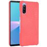 Mobigear Croco Sony Xperia 10 III Hülle Hardcase Backcover - Rot