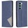 Mobigear Rhombus Slim Motorola Moto G200 5G Hülle Klapphülle - Blau