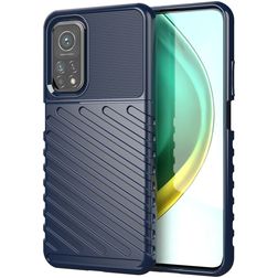 Mobigear Groove Xiaomi Mi 10T Hülle Flexibles TPU Backcover - Blau