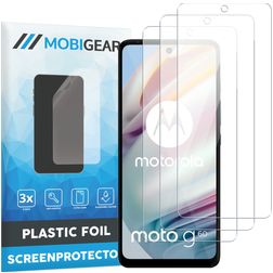 Mobigear Motorola Moto G60 Displayschutz Schutzfolie - Hüllenfreundlich (3er Pack)