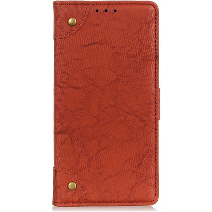 Mobigear Ranch Alcatel 1C (2019) Hülle Klapphülle Geldbörse - Cognac