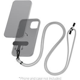 Mobilize Lanyard Universal-Handykette einstellbar - Grau