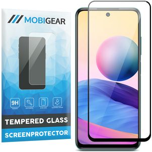 Mobigear Premium Xiaomi Redmi 10 5G Panzerglas Gehärtetes Glas Displayschutz - Hüllenfreundlich - Schwarz