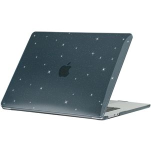 Mobigear Sparkle MacBook Air 15 Zoll (2023-2026) Hardcase Hülle MacBook Case - Schwarz - Model A2941 / A3114 / A3241 / A3448